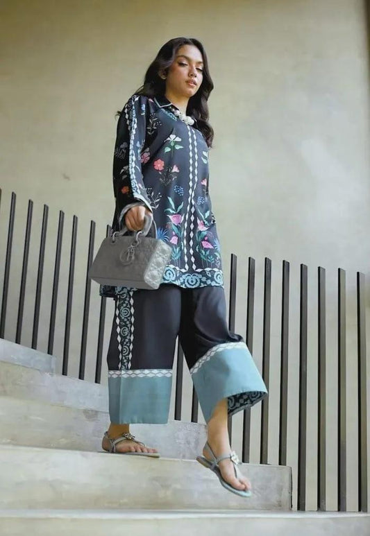 Aina Asif 2Pcs Stitched Printed Shirt and Trouser