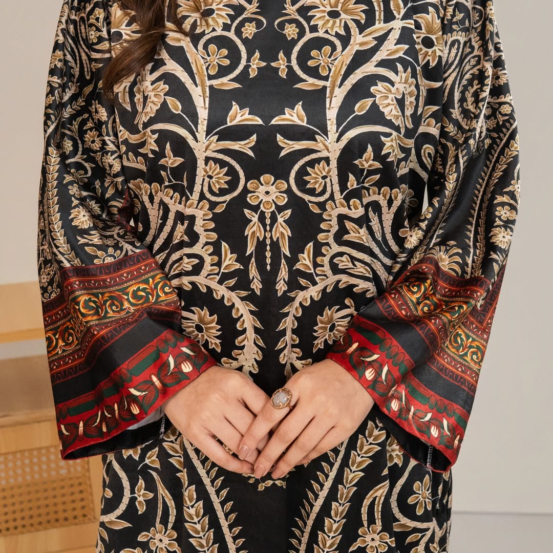 BLACK BLOOM VELVET - 2PCS