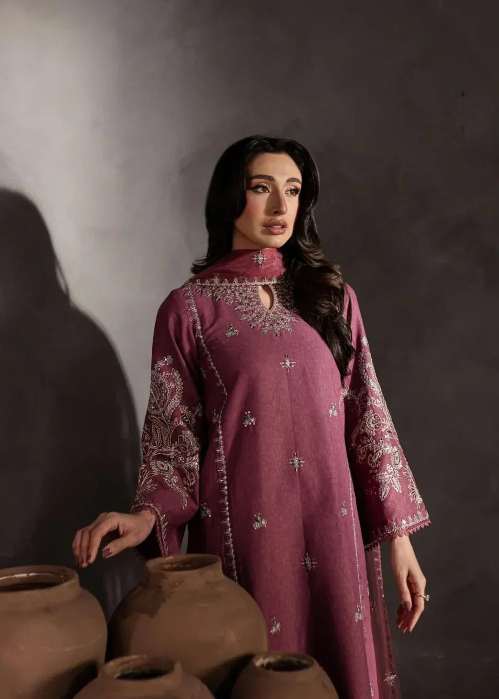 PINK OPAL EMBROIDERED 3PCS