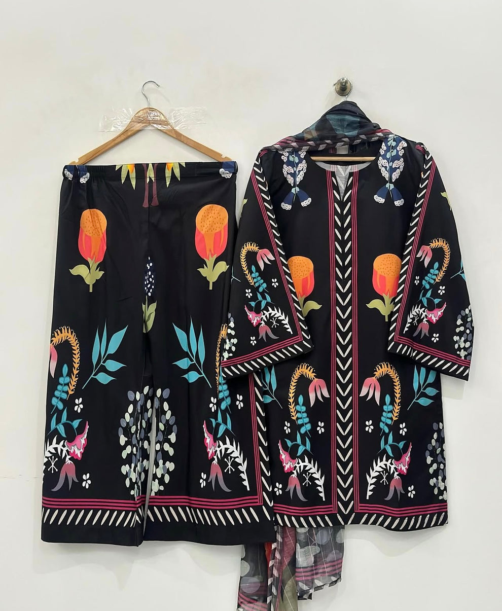 Rukhsar Three-Piece Dress